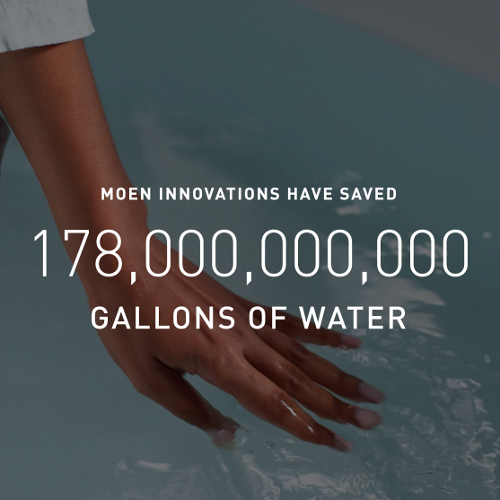 Image of water saved by Moen
