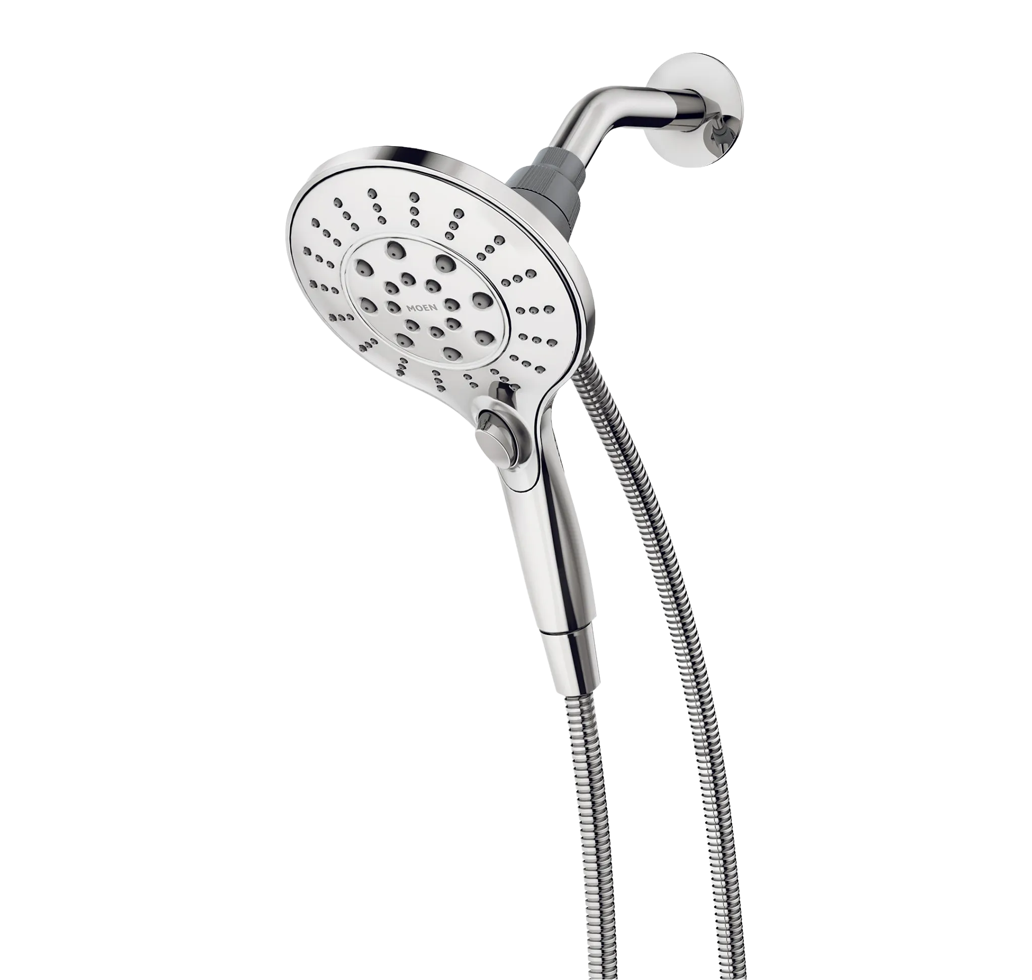 Engage Chrome Six-Function 5 1/2" Diameter Spray Head Handheld Shower