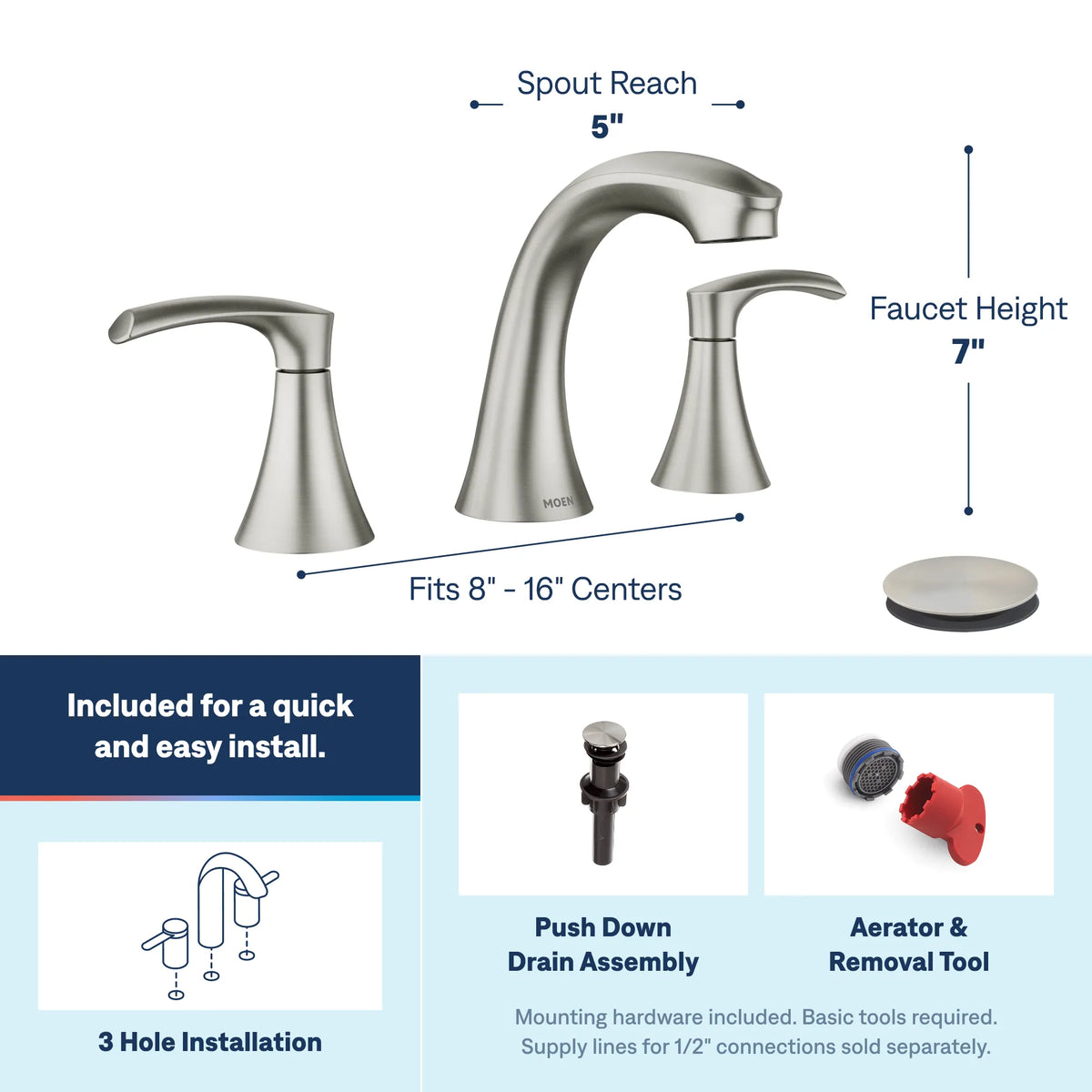 84138SRN - Spot Resist Brushed Nickel