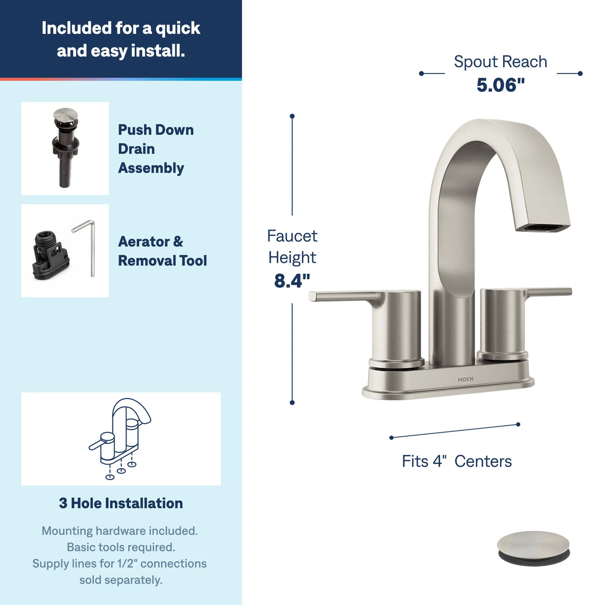 84153SRN - Spot Resist Brushed Nickel