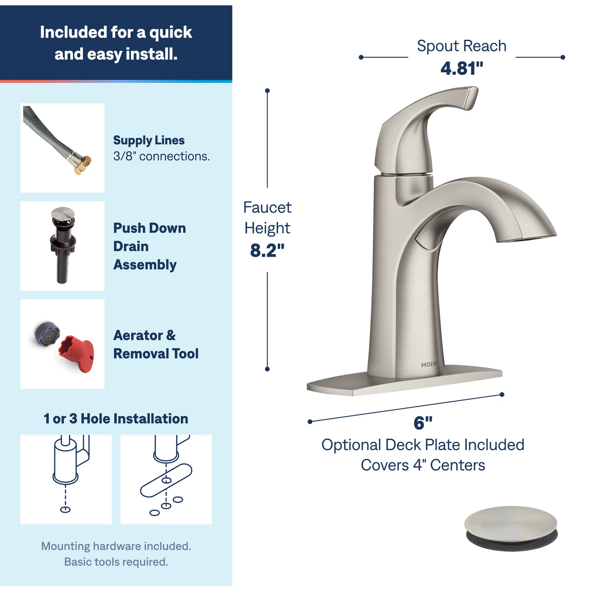 84505SRN - Spot Resist Brushed Nickel