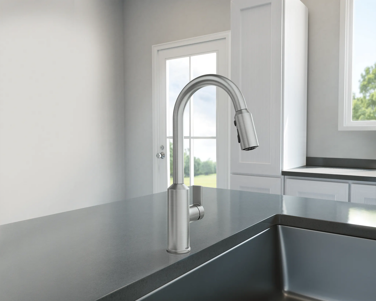 Meena One-Handle High Arc Pulldown Kitchen Faucet