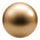 A single round metallic gold bead or pearl with a smooth, reflective surface, shown against a plain white background.