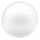 A minimalist white circular plate or decorative dish with a soft gray gradient shadow, isolated on a white background.